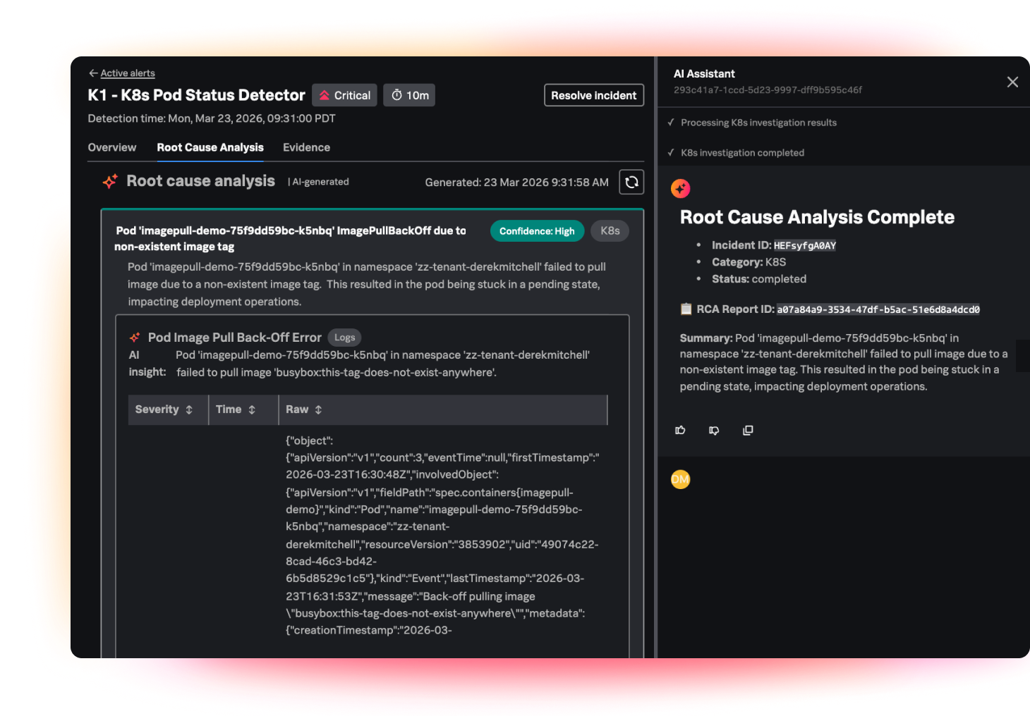 An agentic teammate to troubleshoot and fix issues